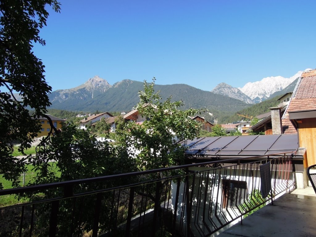 Blick von der Sonnenterrasse zum Plattein