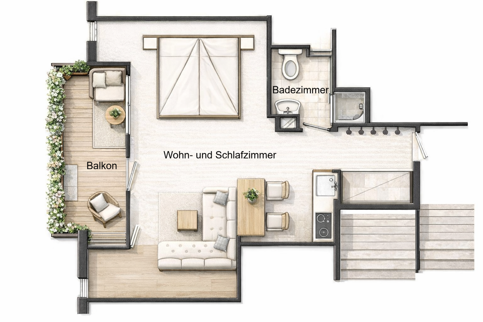 Wohnungsplan Familienapartment
